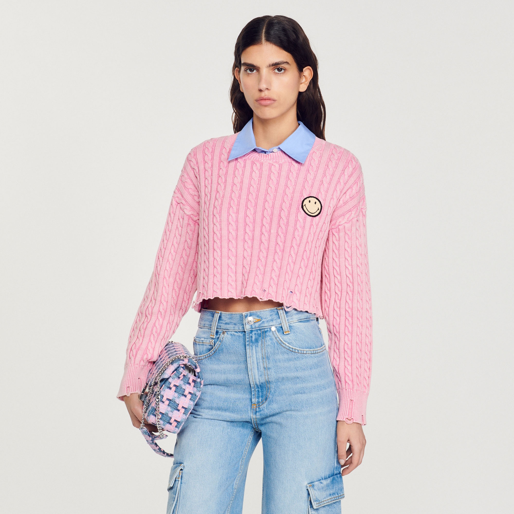 Cropped Smiley© sweater - 5