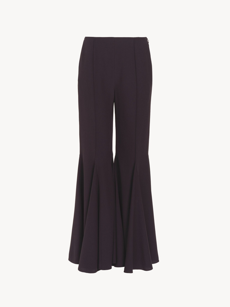 Chloé CROPPED BOOTCUT PANTS IN CRÊPE SATIN outlook