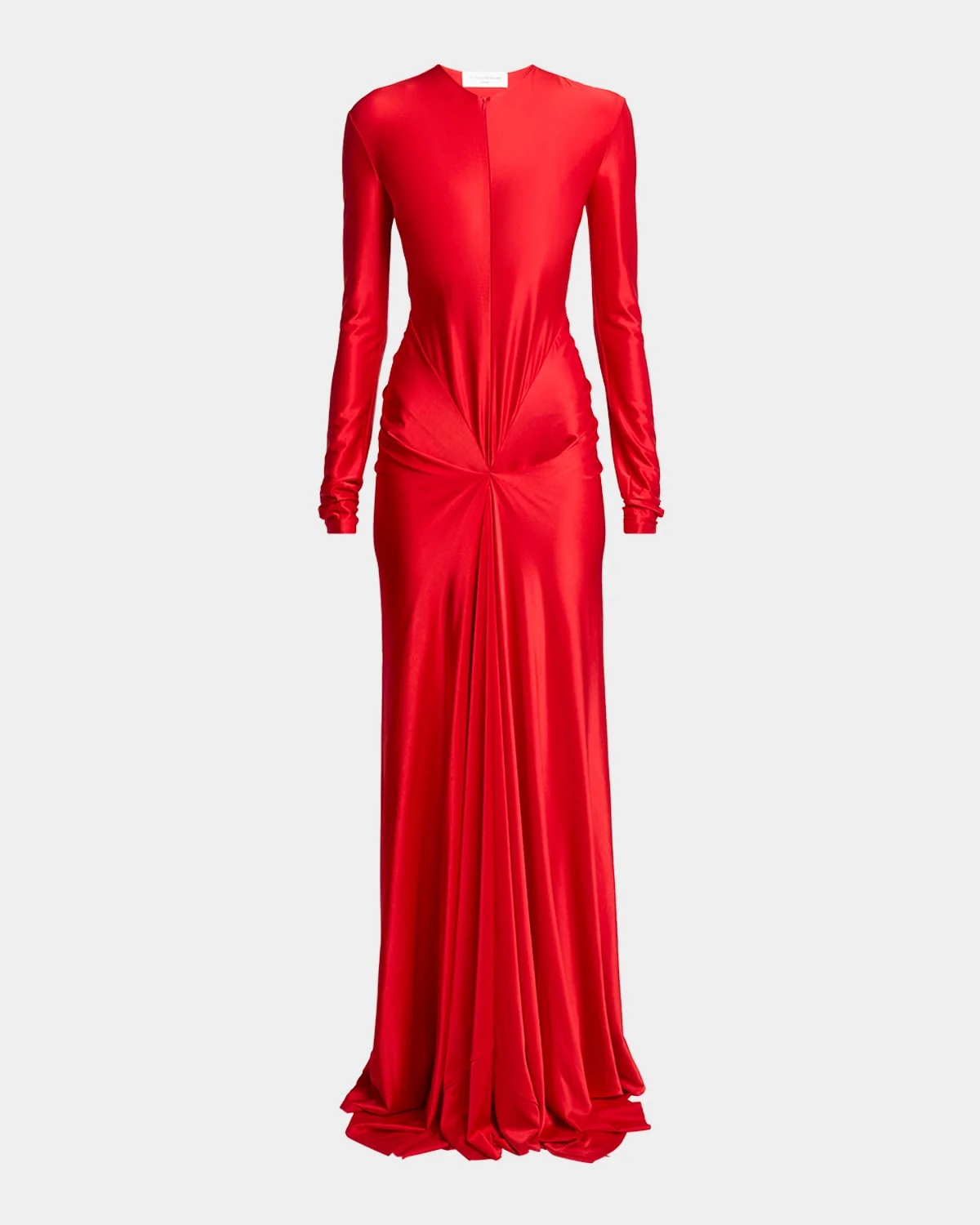 Twisted Cutout Long-Sleeve Gown - 1
