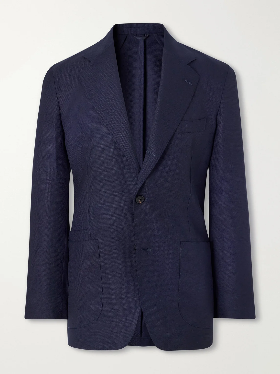 Virgin Wool Canvas Blazer - 1