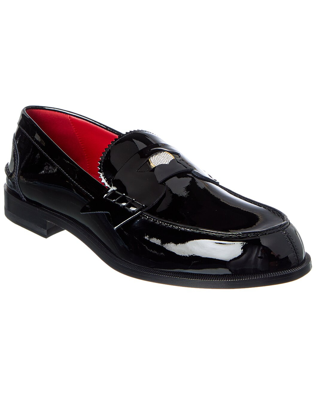 Christian Louboutin Penny Night Strass Patent Loafer - 1
