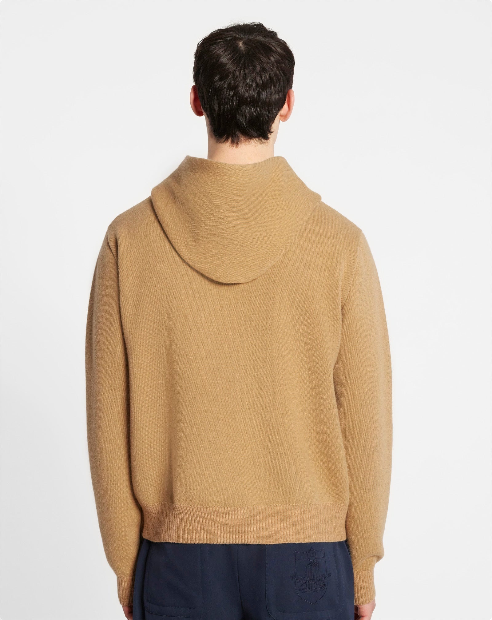 KNIT ZIP-UP CURB HOODIE - 4