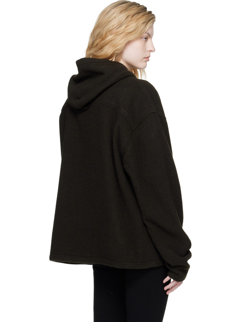 Brown Fleece Hoodie 3