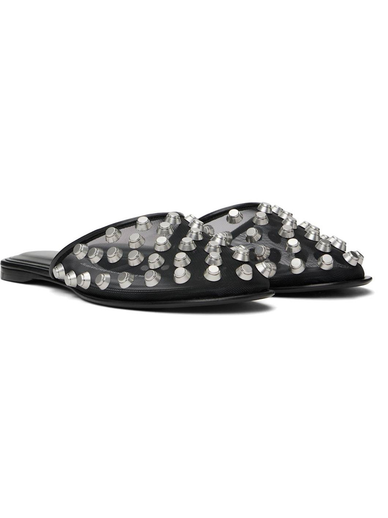 Black Rhodes Flat Slippers 4