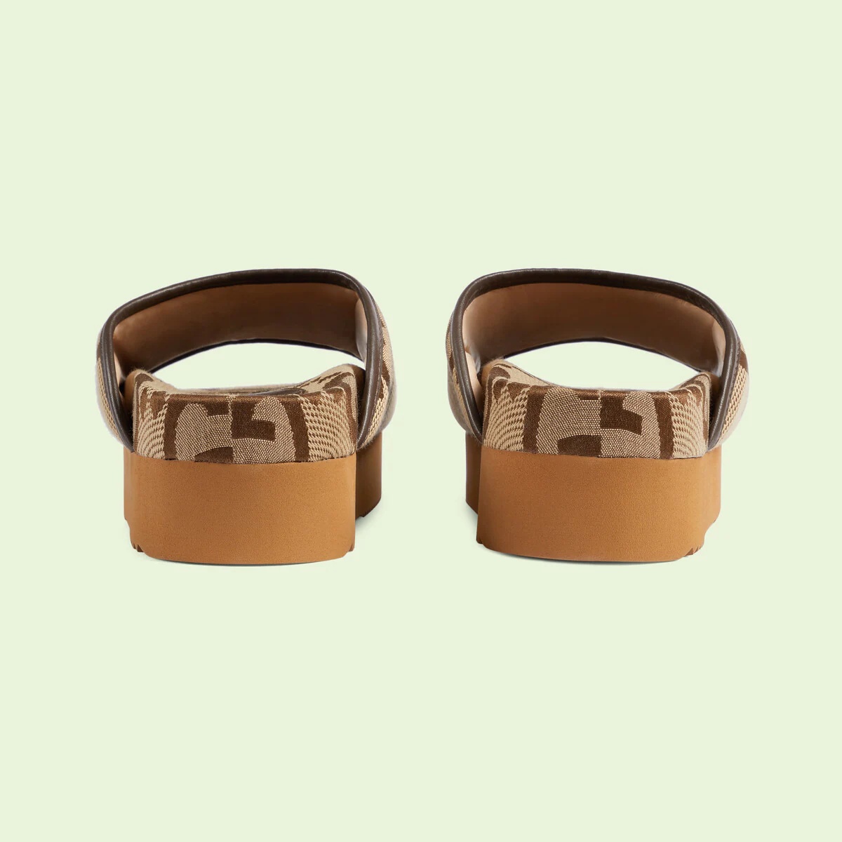 Women's jumbo GG platform slide - 3