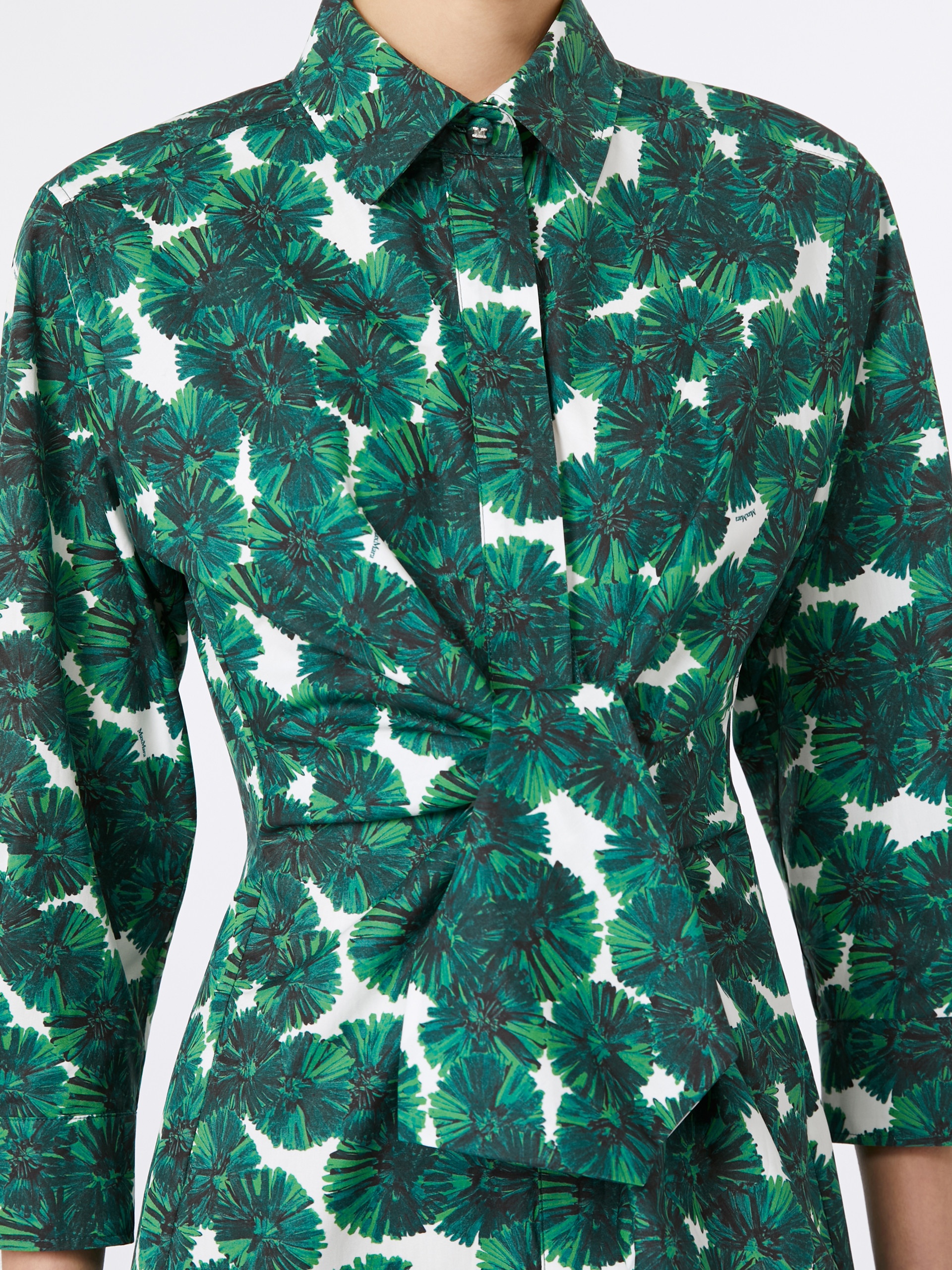 MAREMMA Printed poplin shirt dress - 5