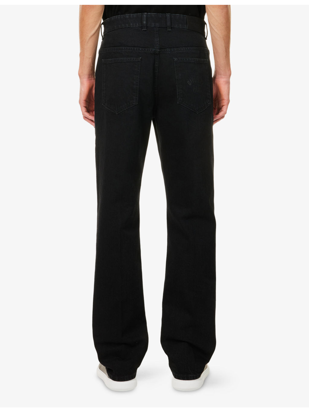 Embroidered-Logo Straight-Leg Denim Jeans - 4
