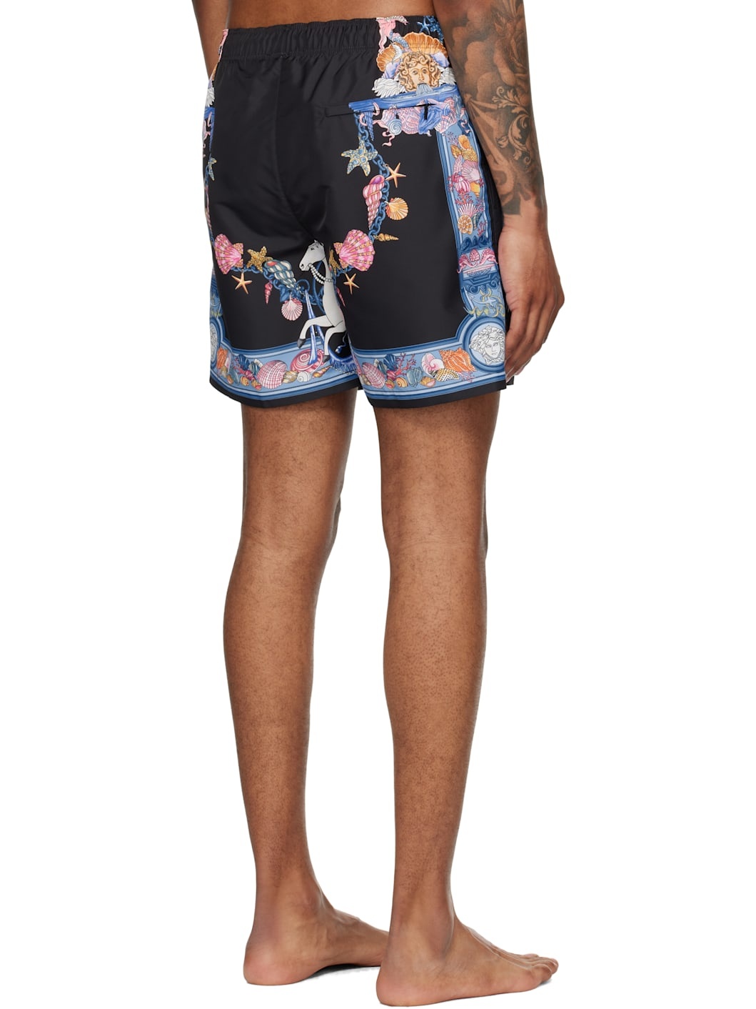 Black & Blue Coral Theatre Board Swim Shorts - 3