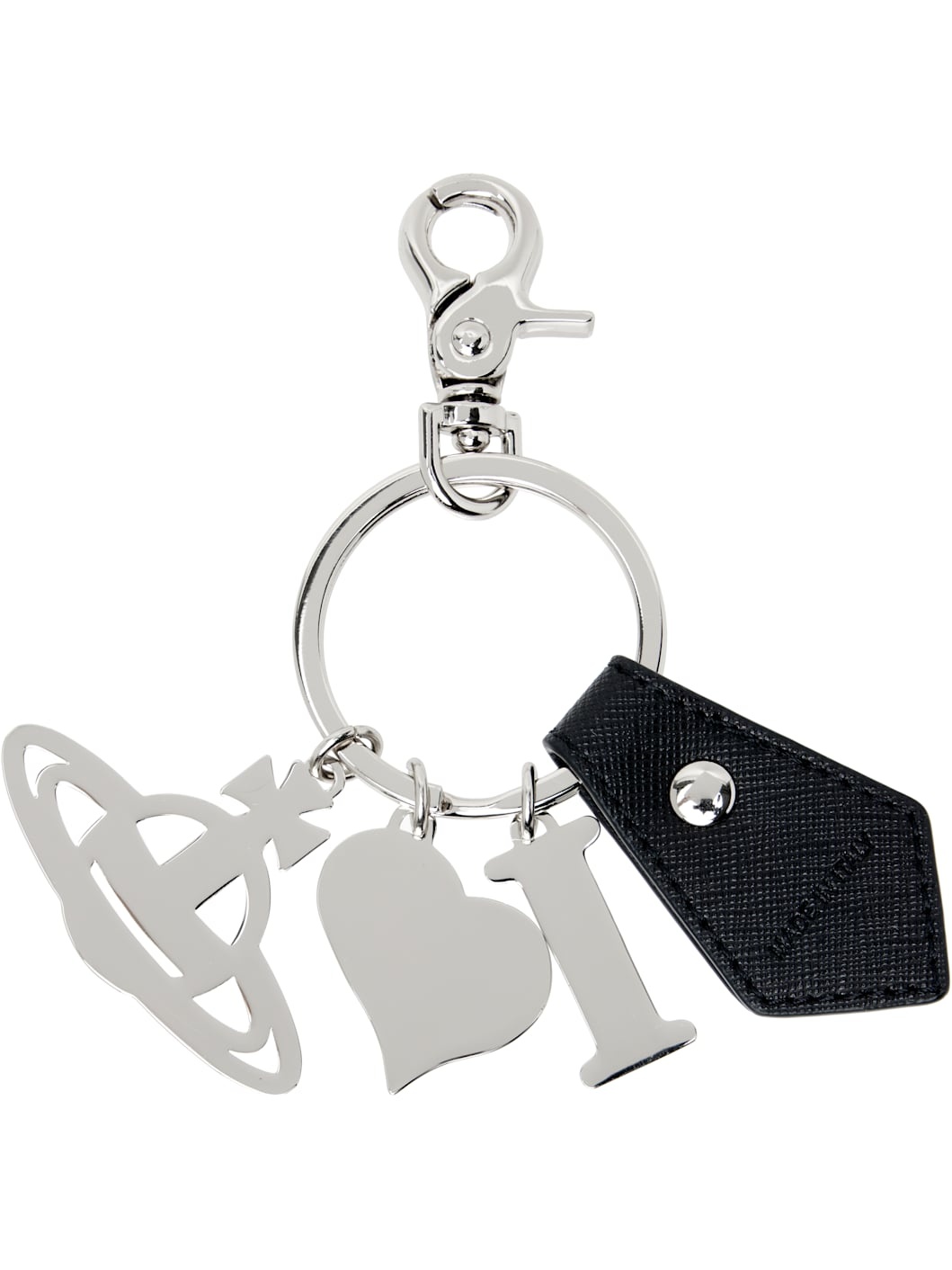 Silver & Black 'I Love Orb' Keychain - 2