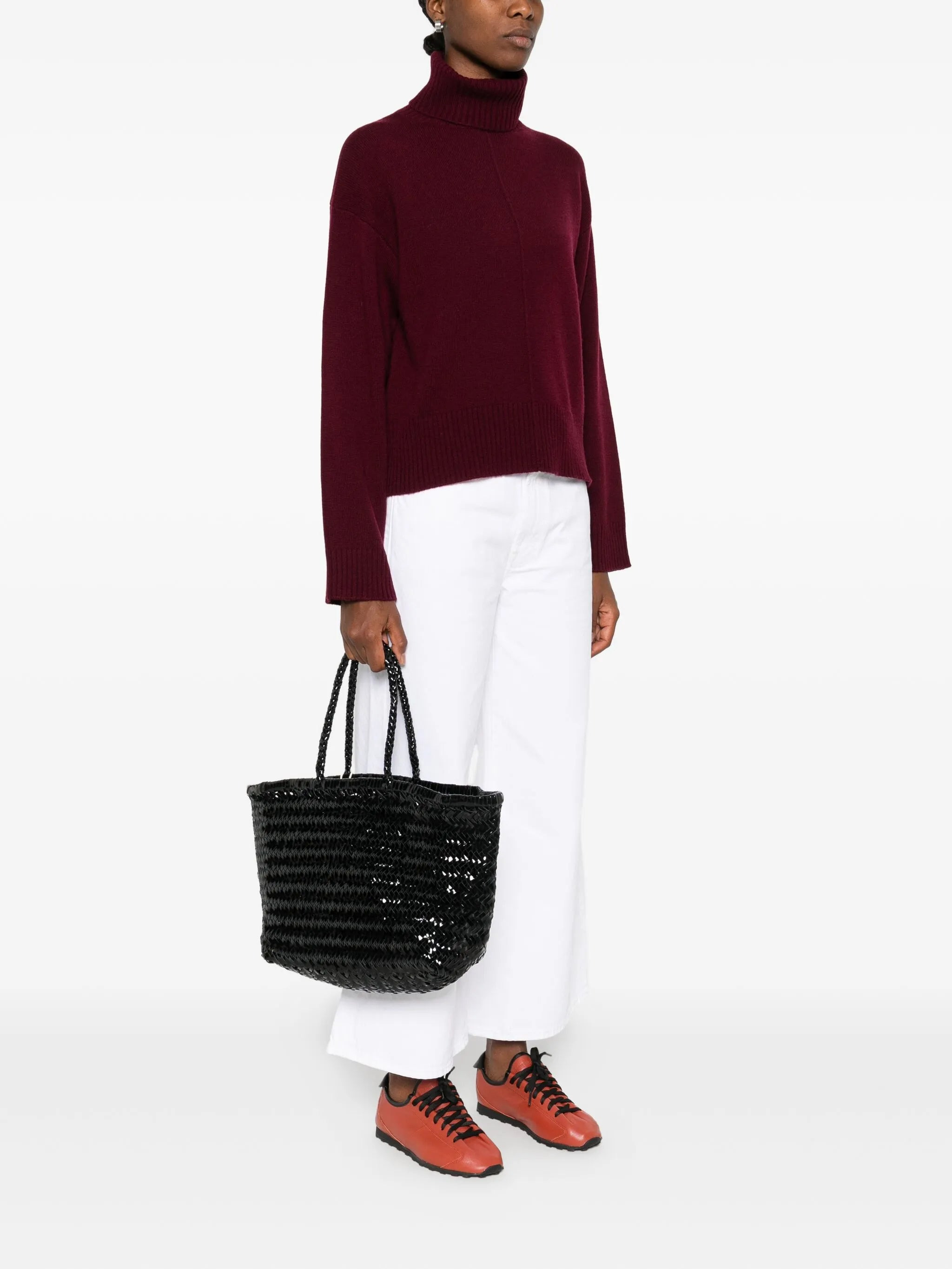 Dragon Diffusion Triple Jump Woven-leather Tote Bag - 2