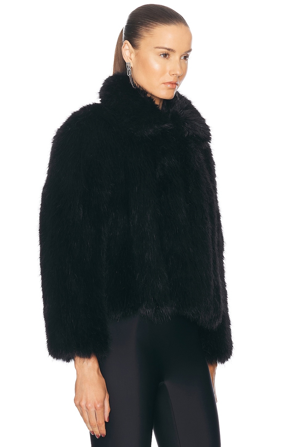 Faux Fur Shrunken Jacket - 2