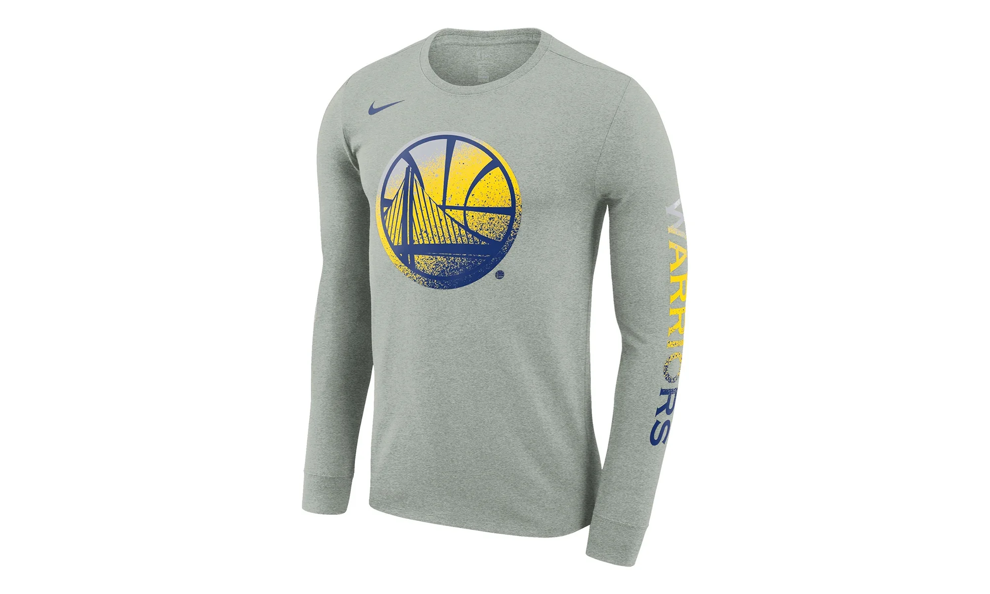 NBA GS Warriors Mezzo Print Long Sleeve T-Shirt "Grey" AQ6798 063 - 1