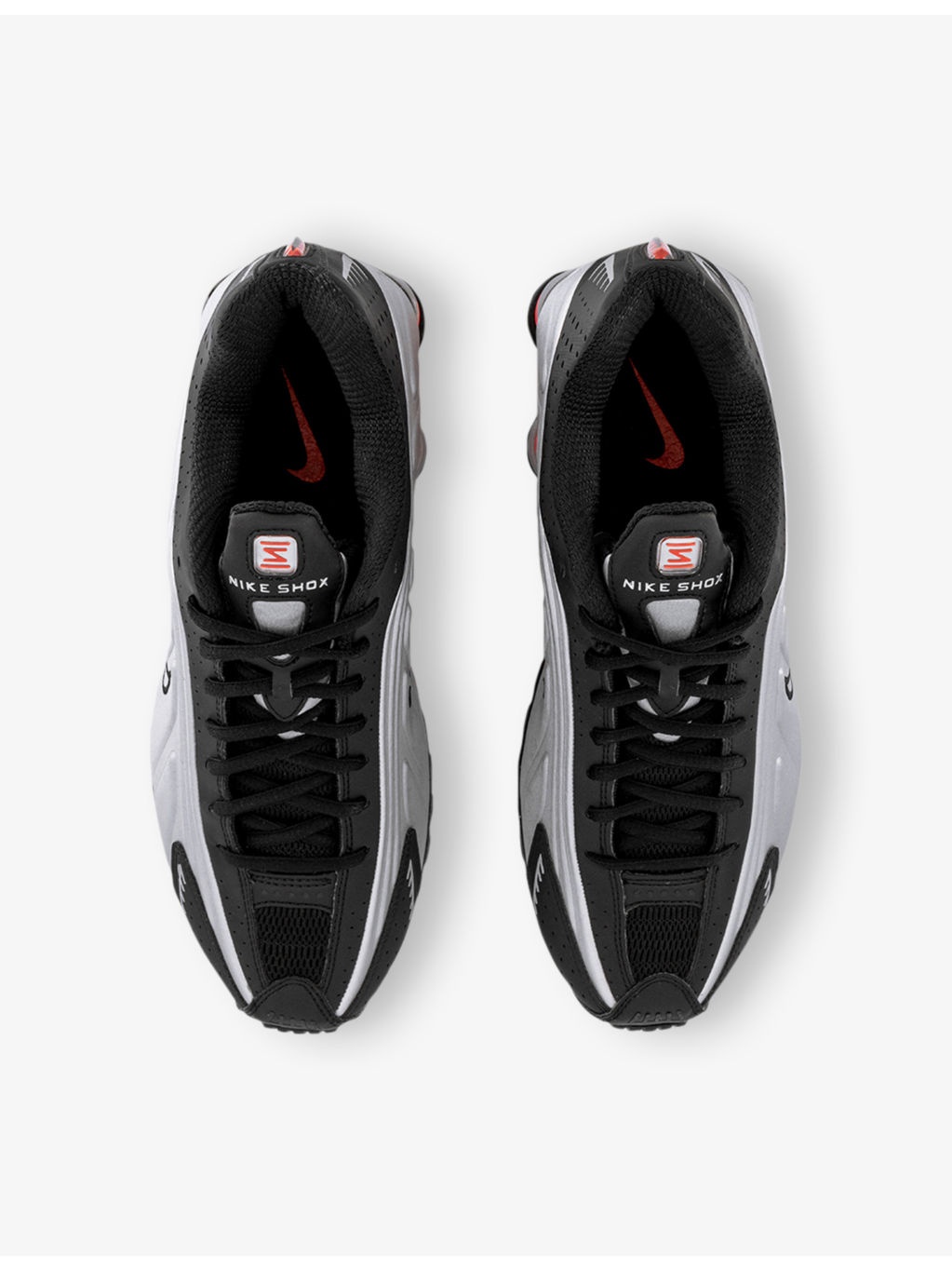 Shox R4 Leather and Mesh Mid-Top Trainers - 2