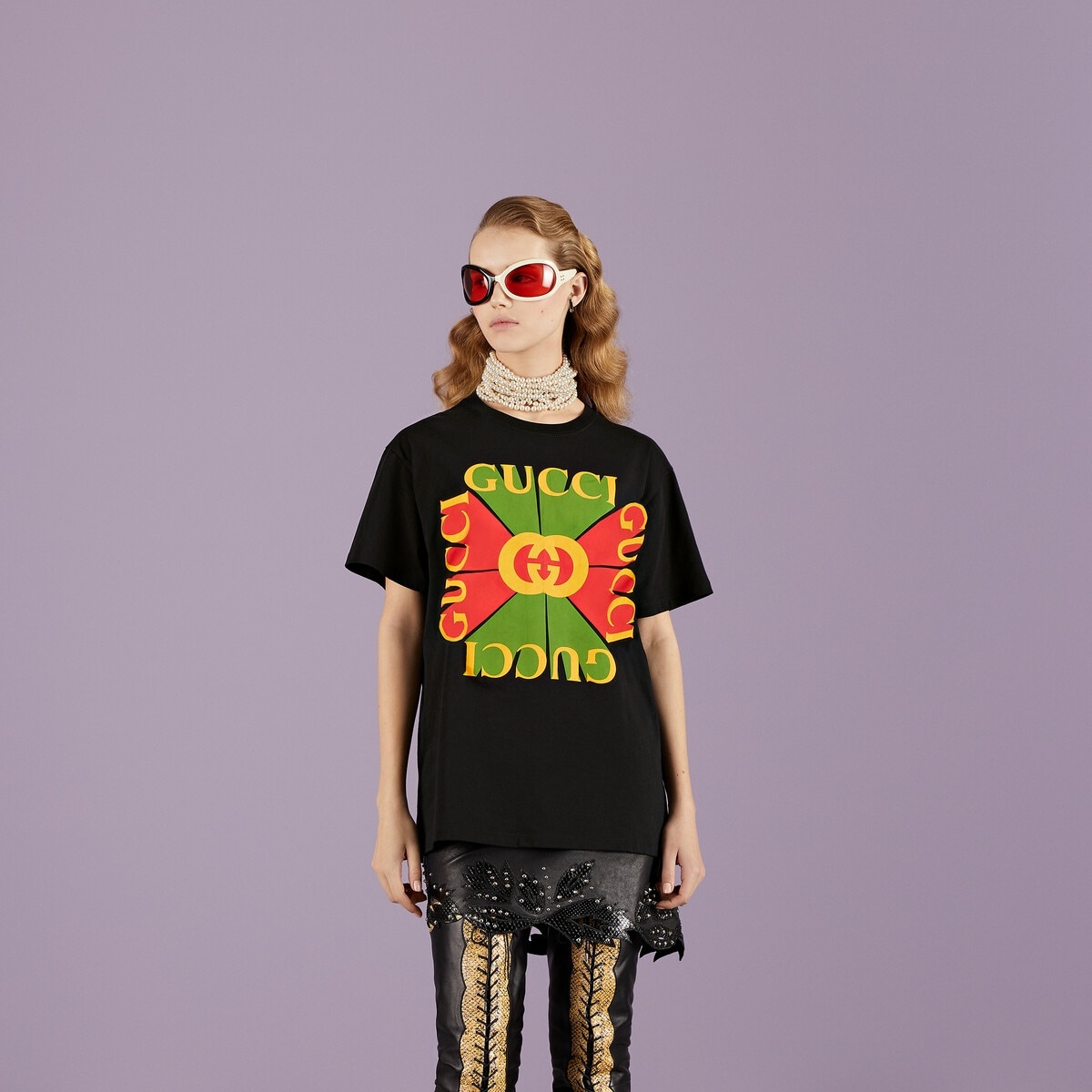 Gucci vintage logo print T-shirt - 5