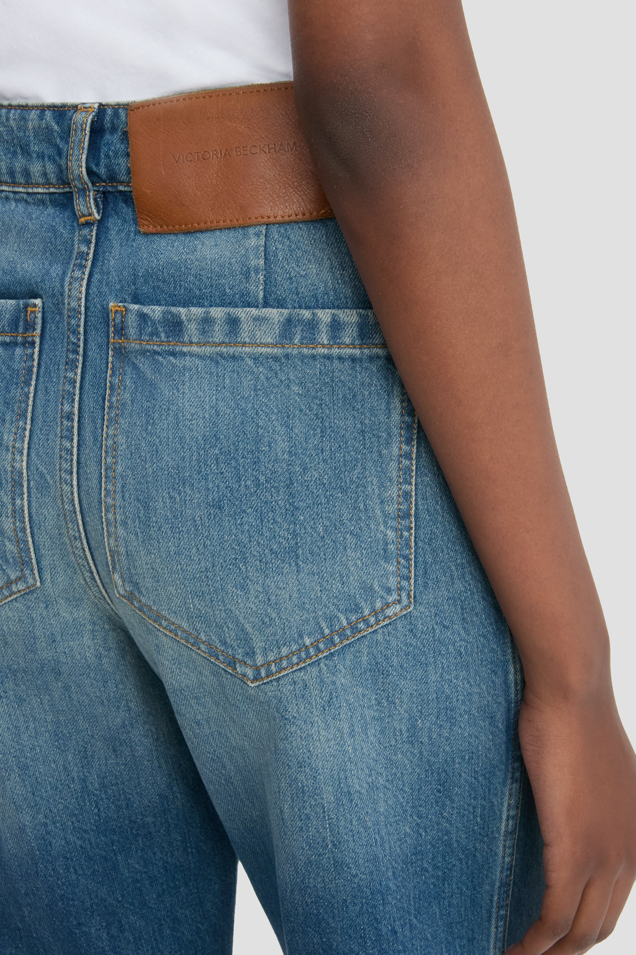 Alina High Waisted Jean In Classic Blue Wash - 6