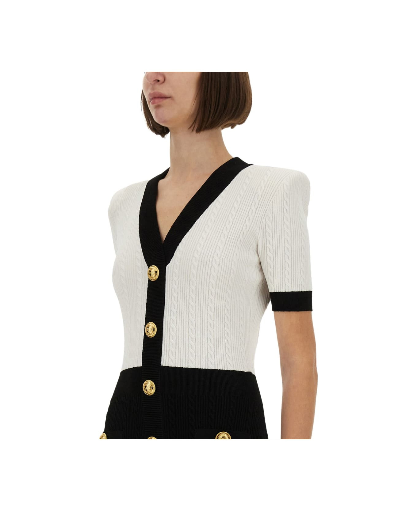 Two-tone 'bodycon' Dress - 4