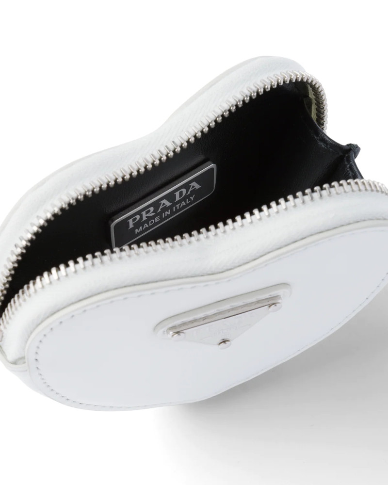 Prada Brushed leather heart mini-pouch outlook