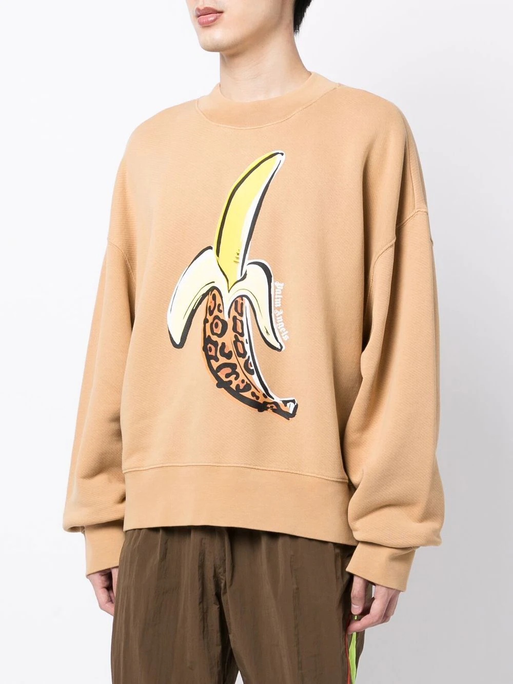 Banana-print cotton sweatshirt - 3