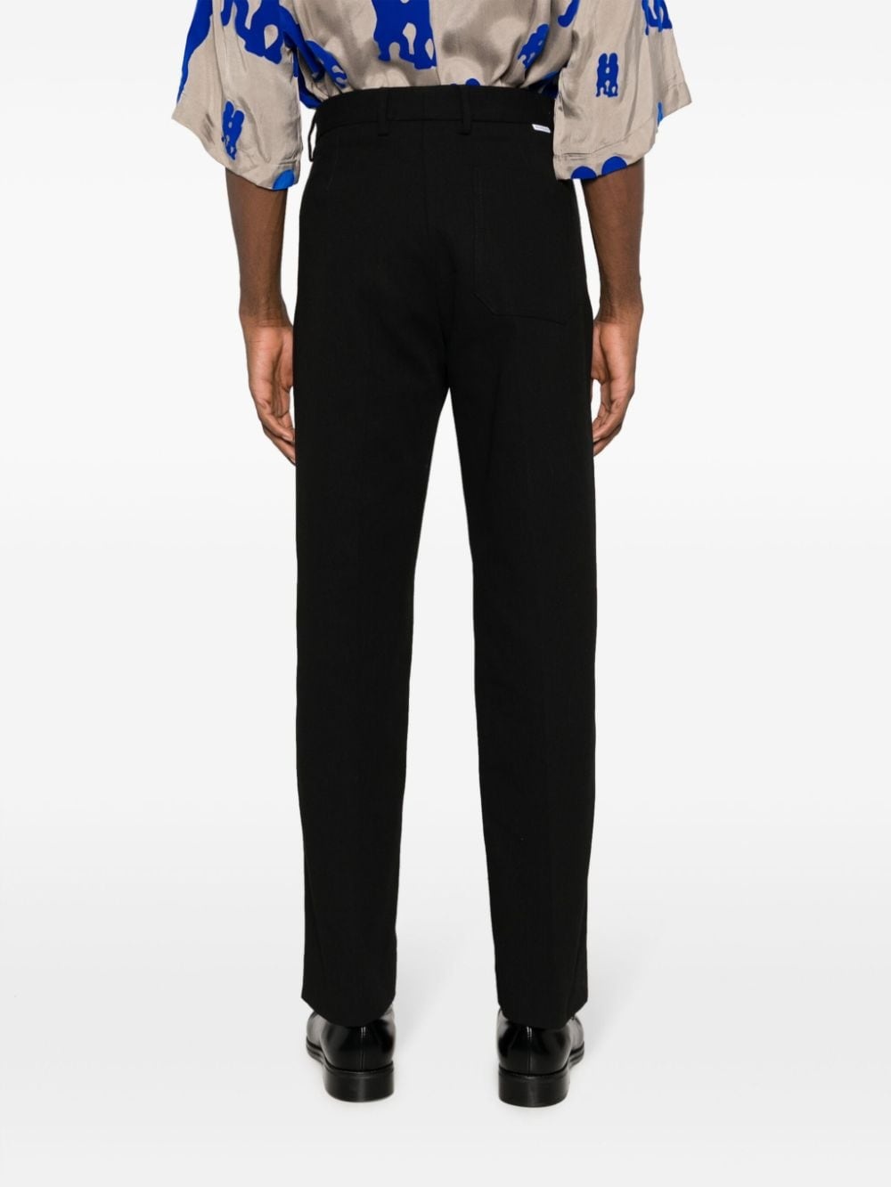 straight-leg tailored trousers - 4
