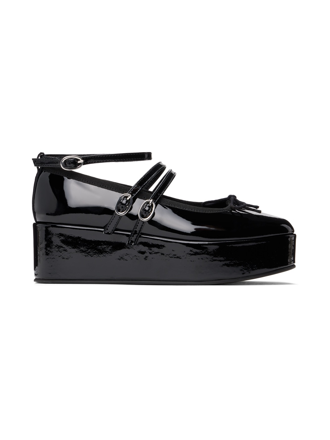 Black Cendrillon Platform Mary Jane Heels - 1