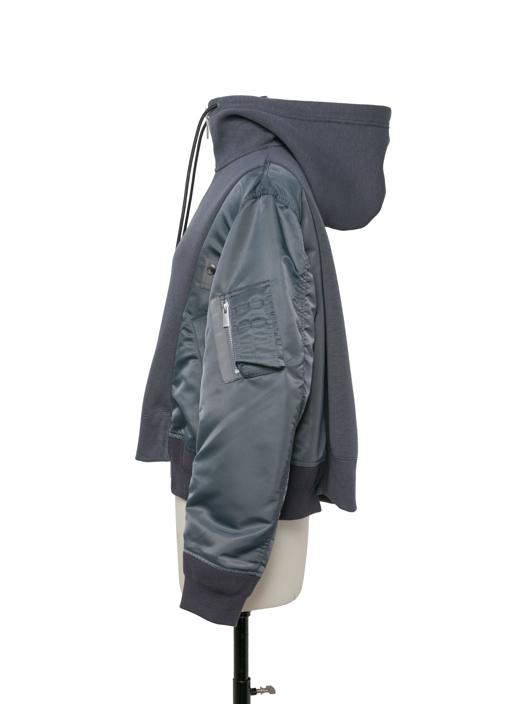 Sponge Sweat x Nylon Twill Hoodie - 4