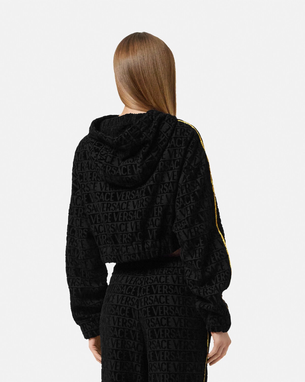 I ♡ Baroque Crop Hoodie - 5