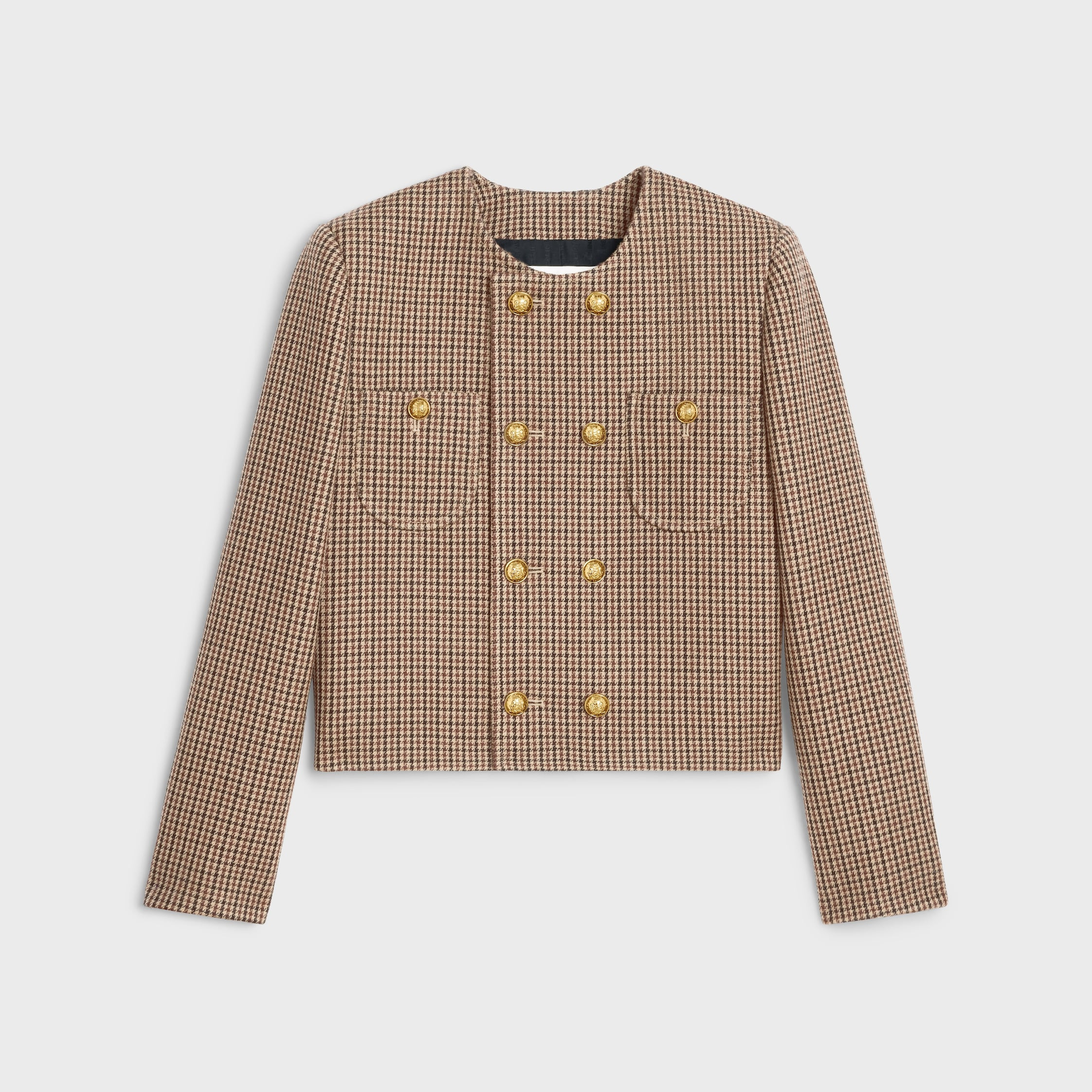 Chelsea jacket in double houndstooth wool - 1