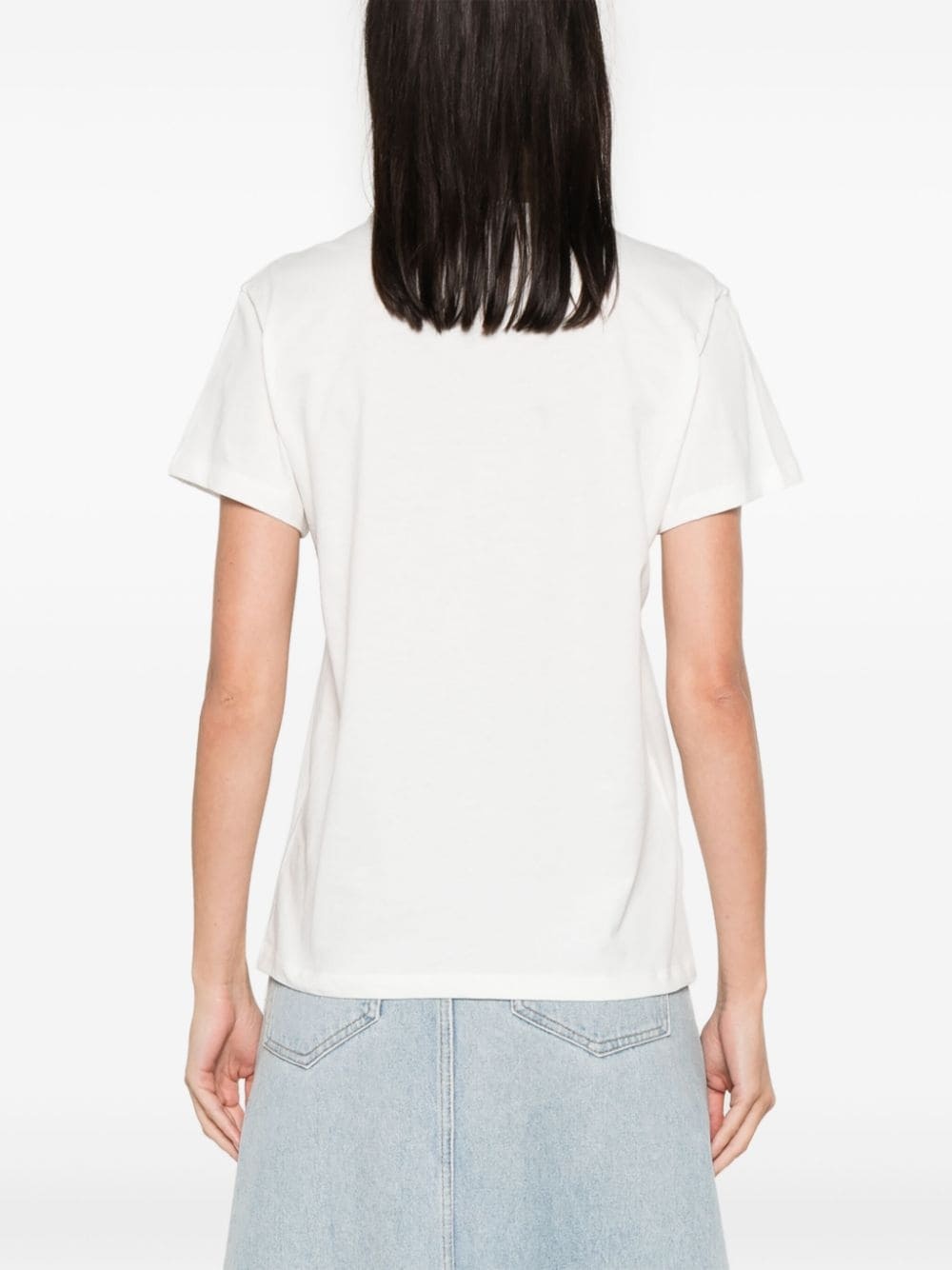 Western-style yoke T-shirt - 4