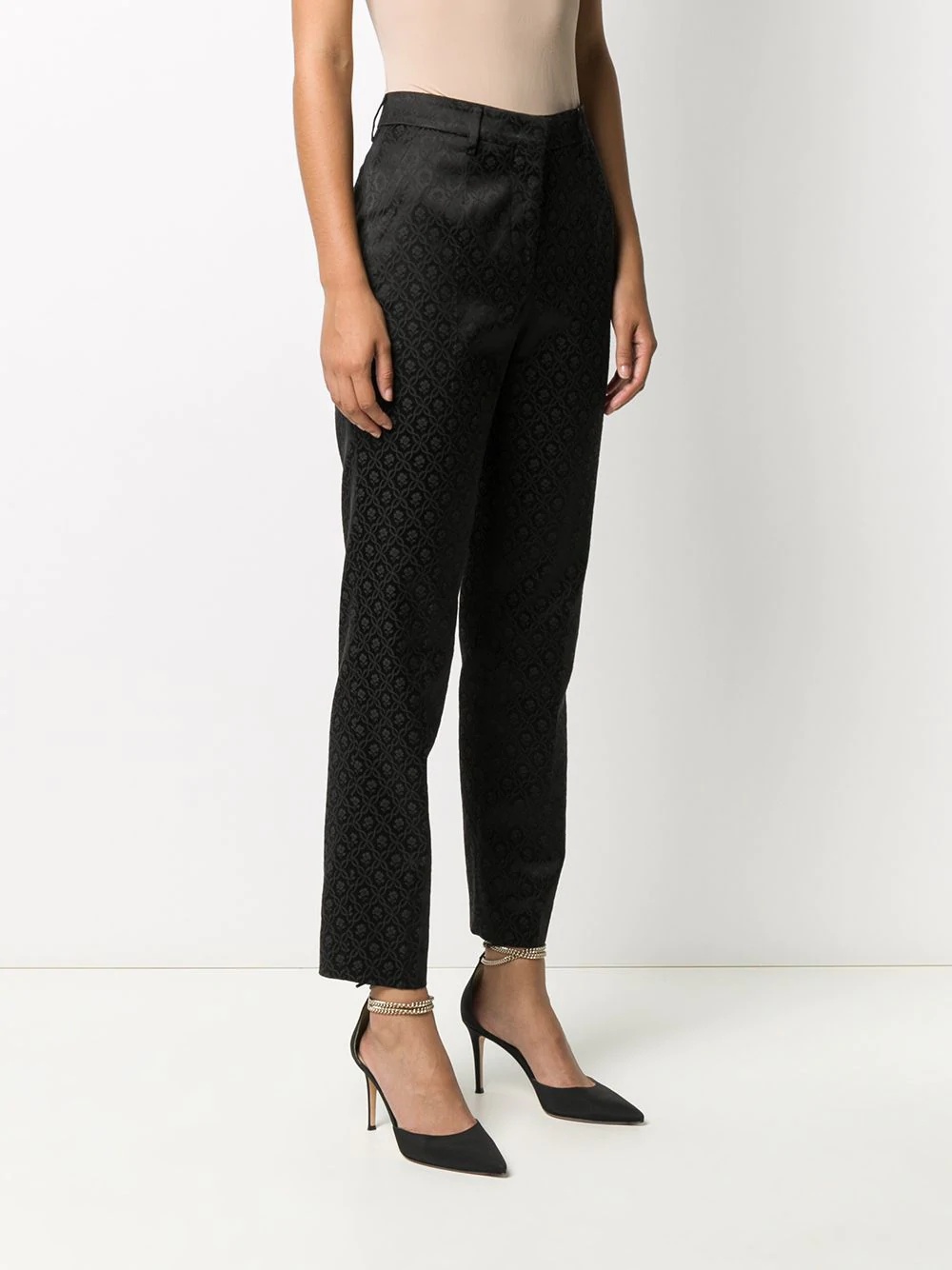 jacquard tailored trousers  - 3