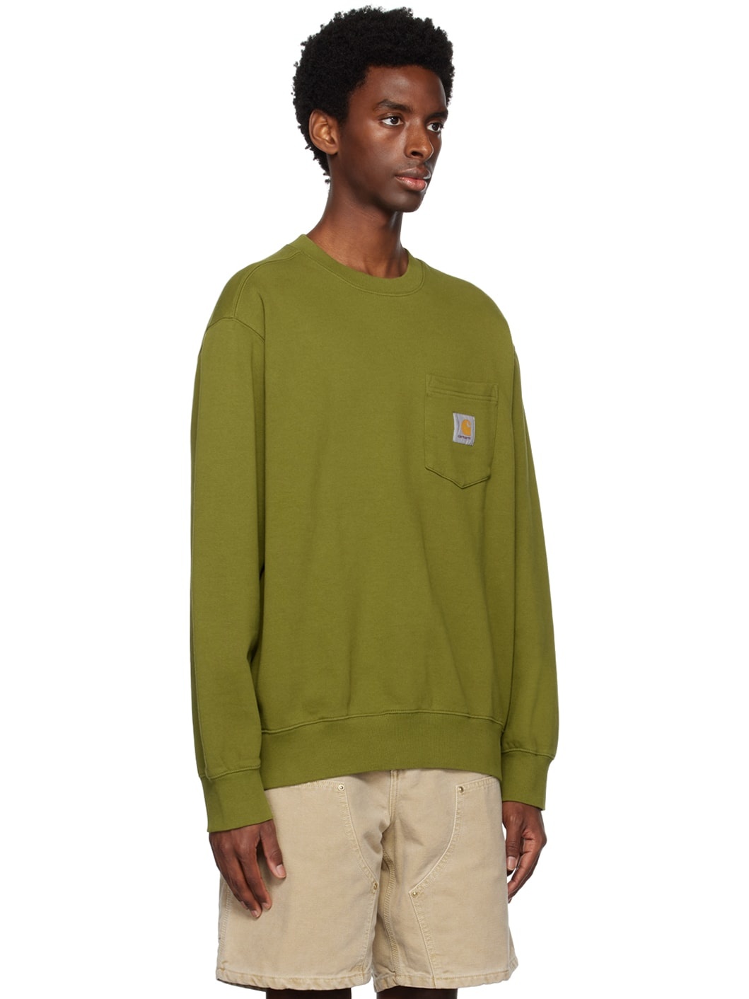 Green Pocket Sweatshirt - 2