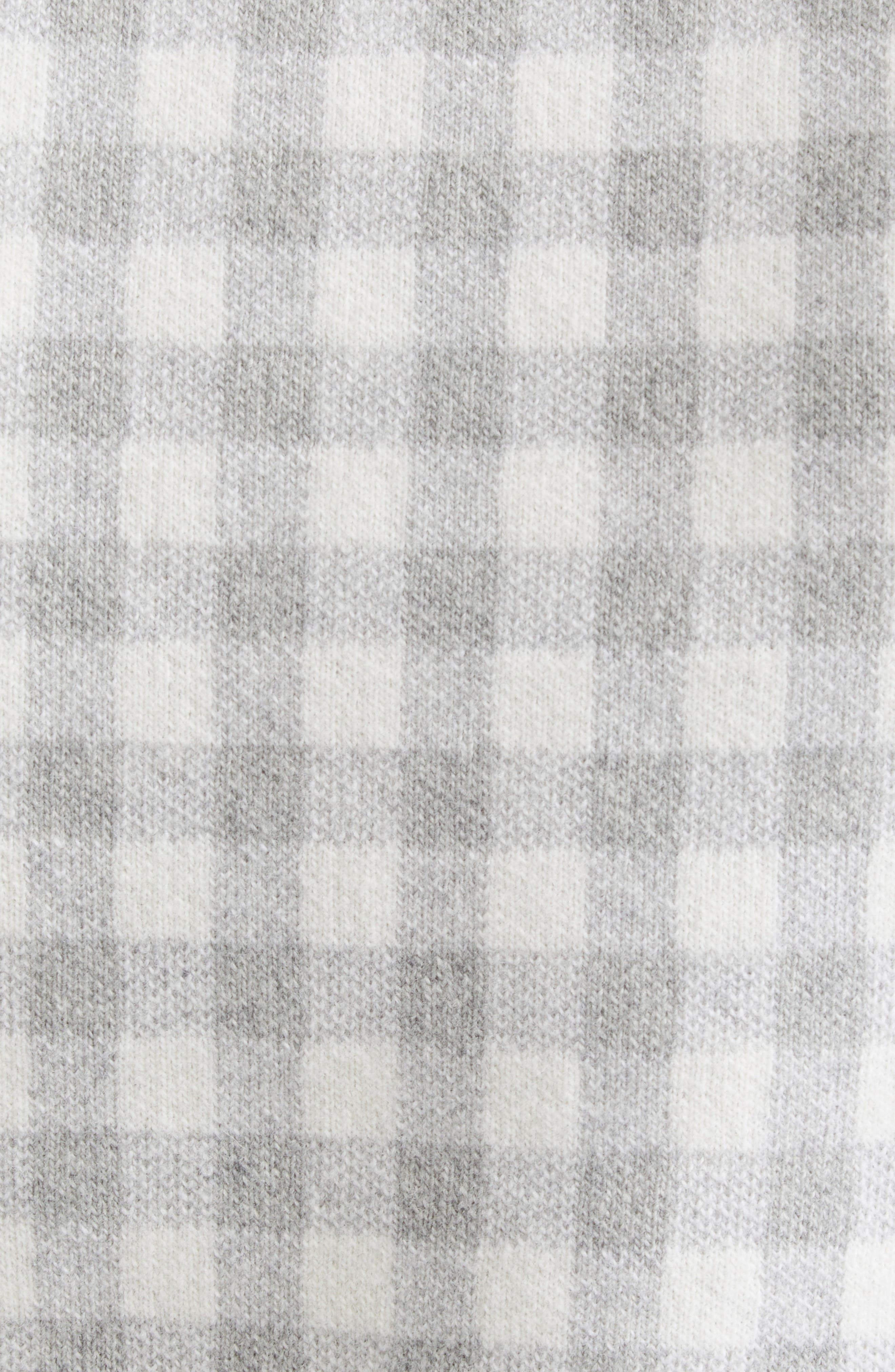Thom Browne Fun-Mix Gingham Check Bird's Eye Wool Blend Cardigan in Seasonal Combo at Nordstrom - 7