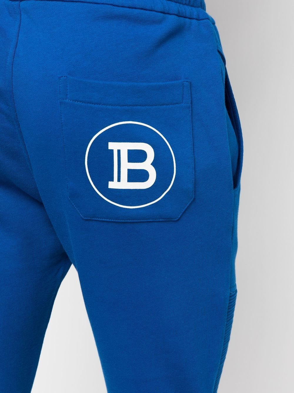 rear logo-print detail trousers - 5