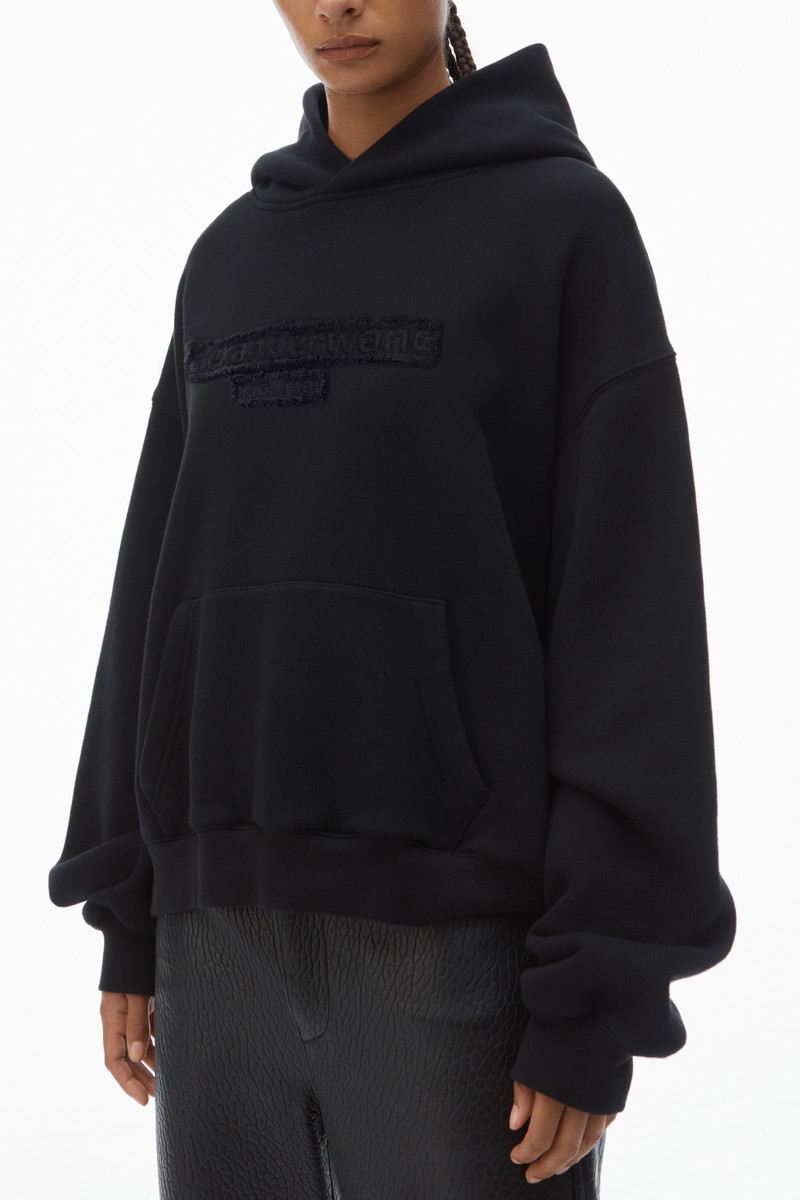 Oversize Unisex Logo Hoodie in Essential Terry 3