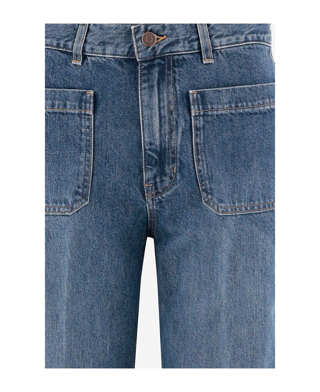 Cotton Denim Jeans - 3