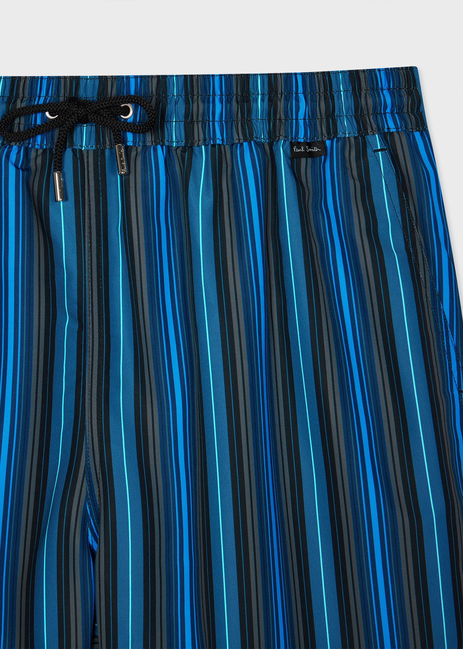 Navy Multi-Stripe Swim Shorts - 2
