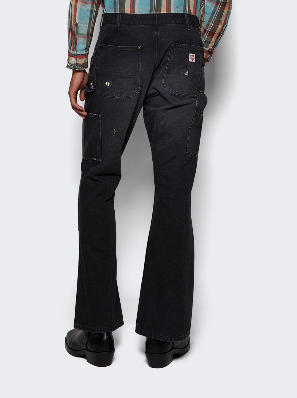 Double Knee Pants Black - 4