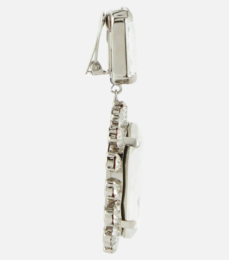Alessandra Rich Embellished clip-on earrings outlook