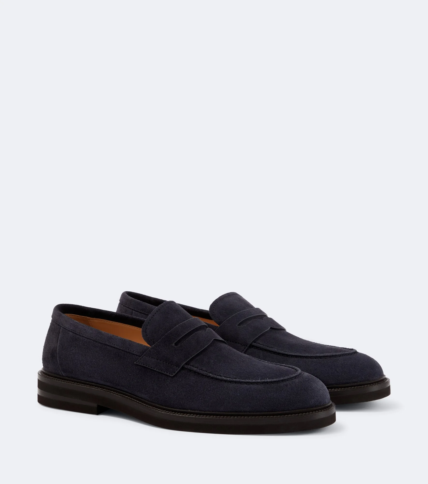 Suede penny loafers - 1