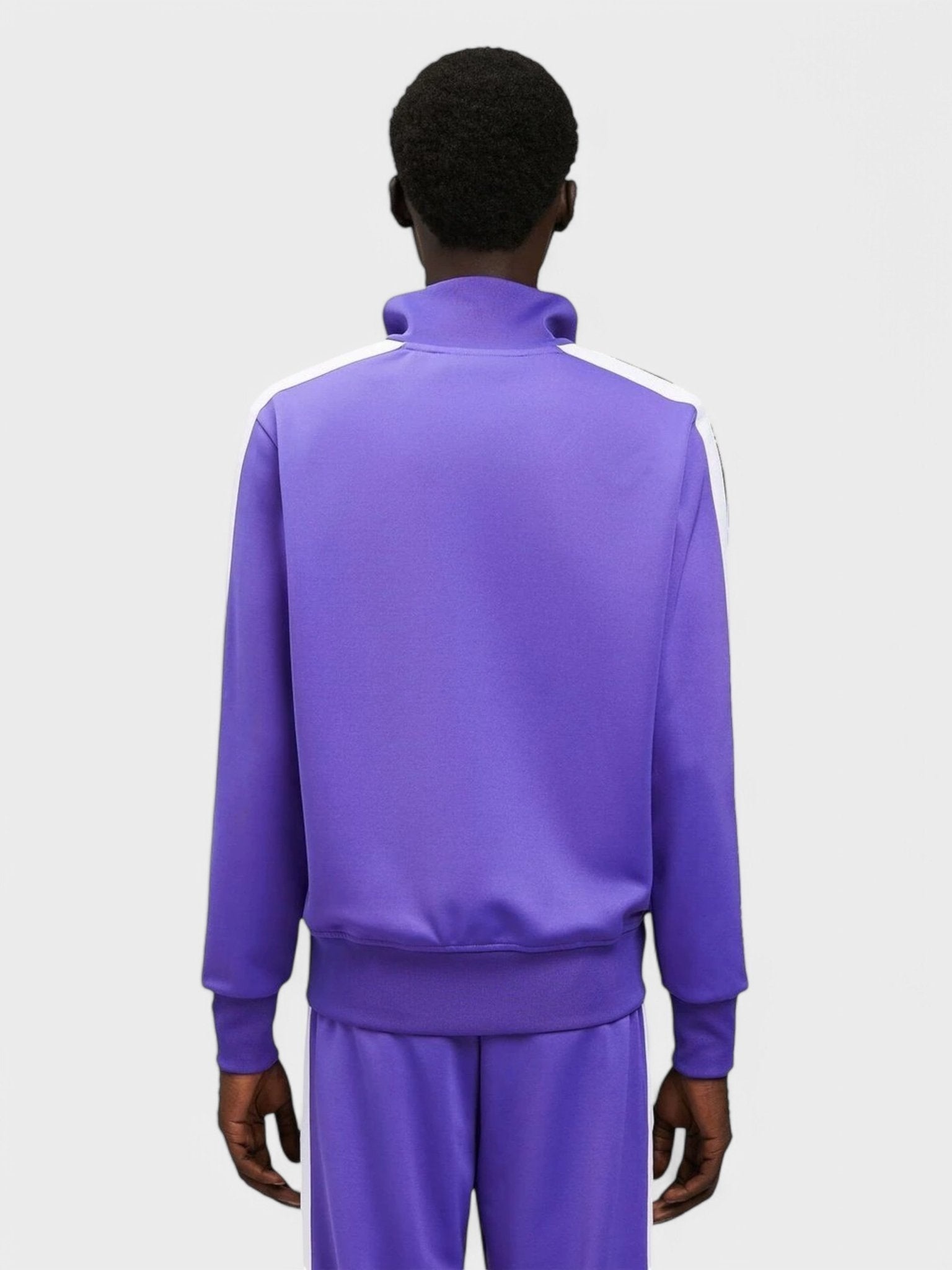 Palm Angels Classic Track Jacket Purple White - 3