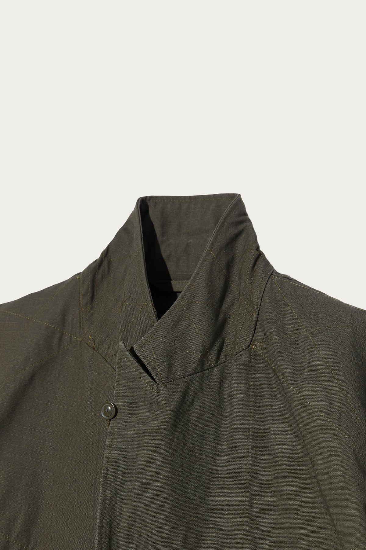 Bedford Jacket - Olive Heavyweight Cotton Ripstop - 3