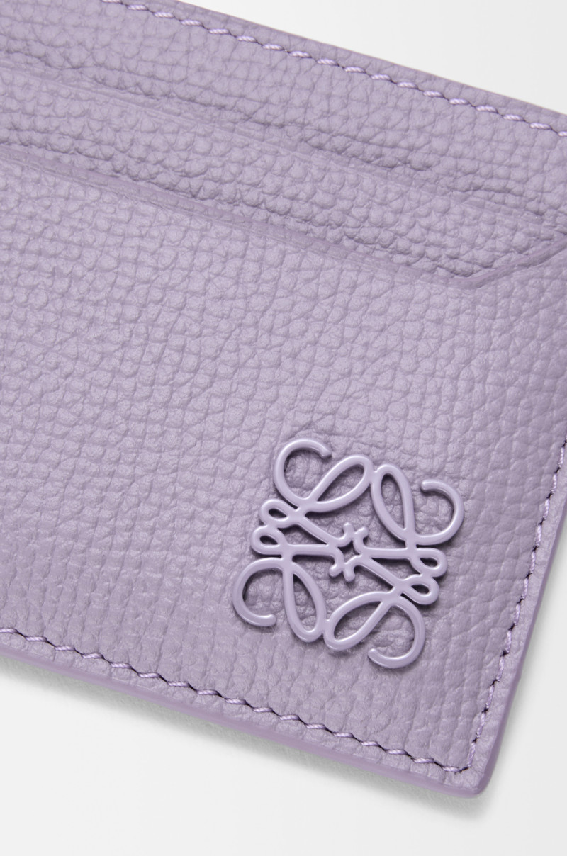Anagram plain cardholder in pebble grained calfskin 4
