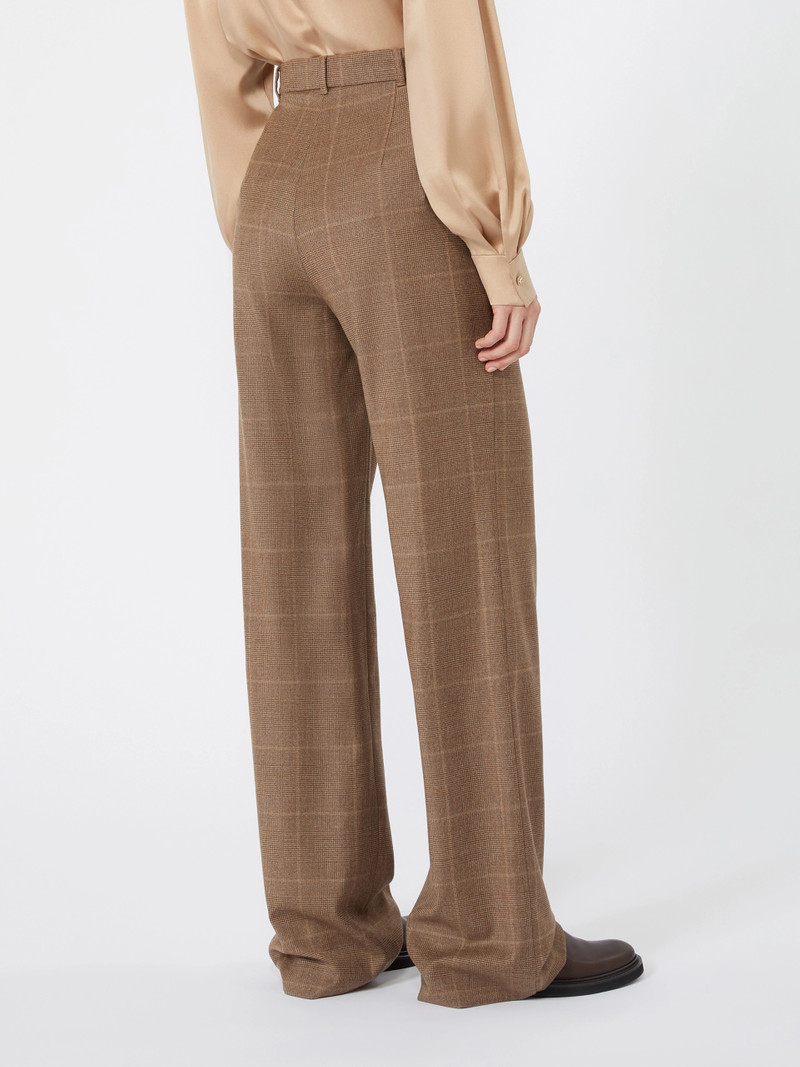 AGILE Straight-fit wool flannel trousers - CAMEL 4