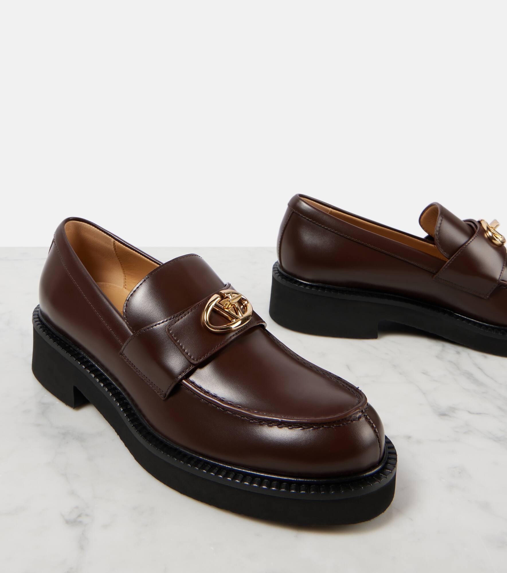 VLogo Locker leather loafers - 6