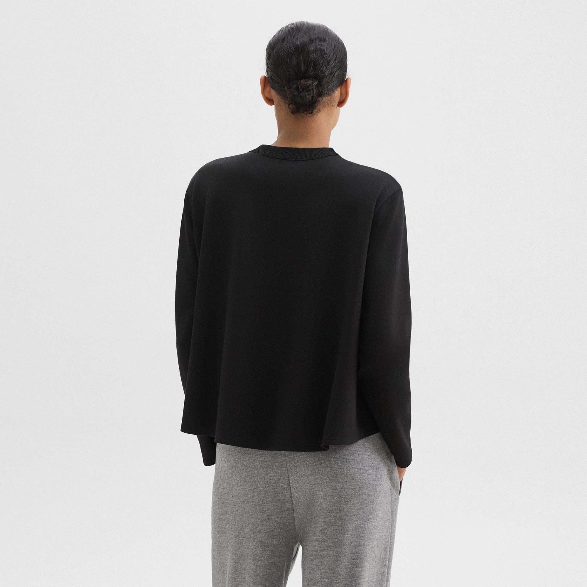 A-Line Sweatshirt in Double-Knit Jersey - 4