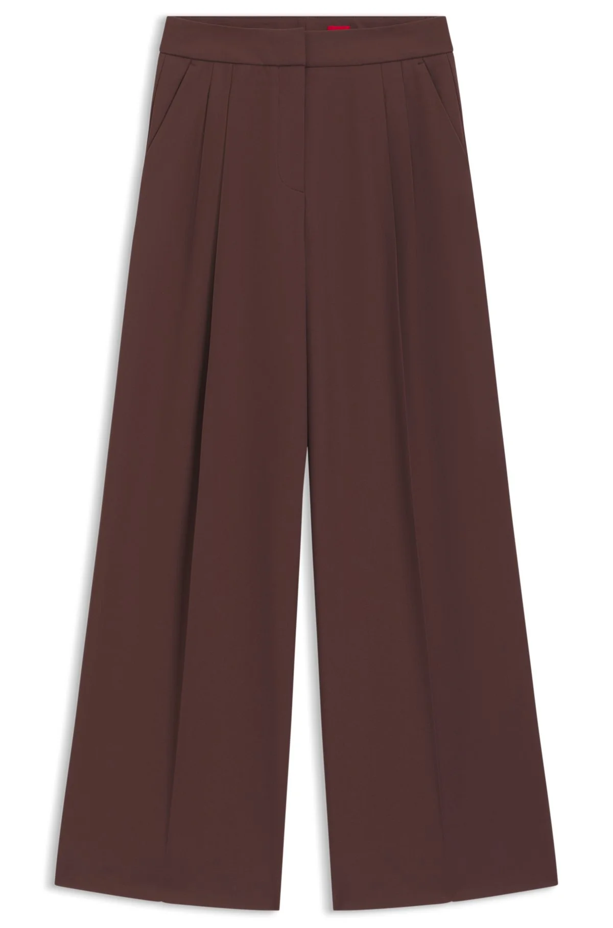 RELAXED-FIT PANTS IN STRETCH FABRIC WITH WRAP EFFECT - 1