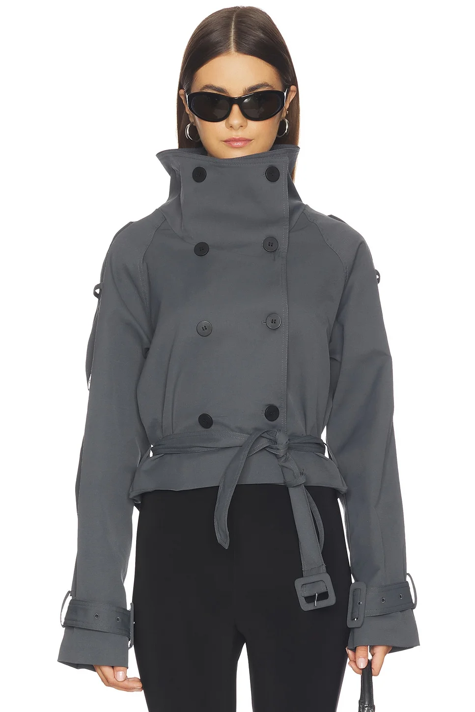 Blanc Cropped Trench - 1