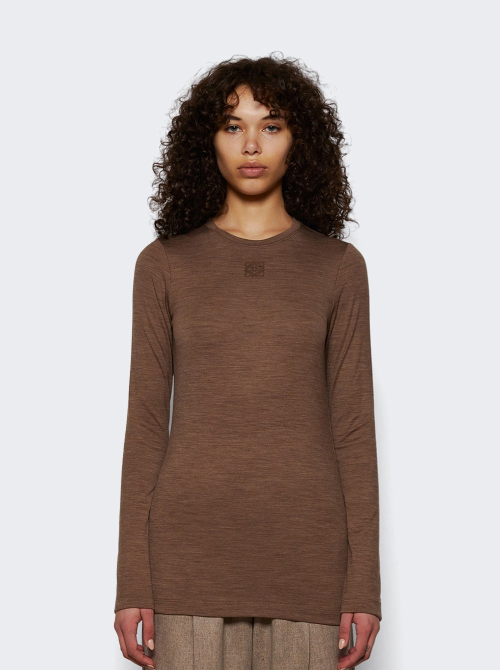 Long Sleeve Top Chocolate Brown - 2