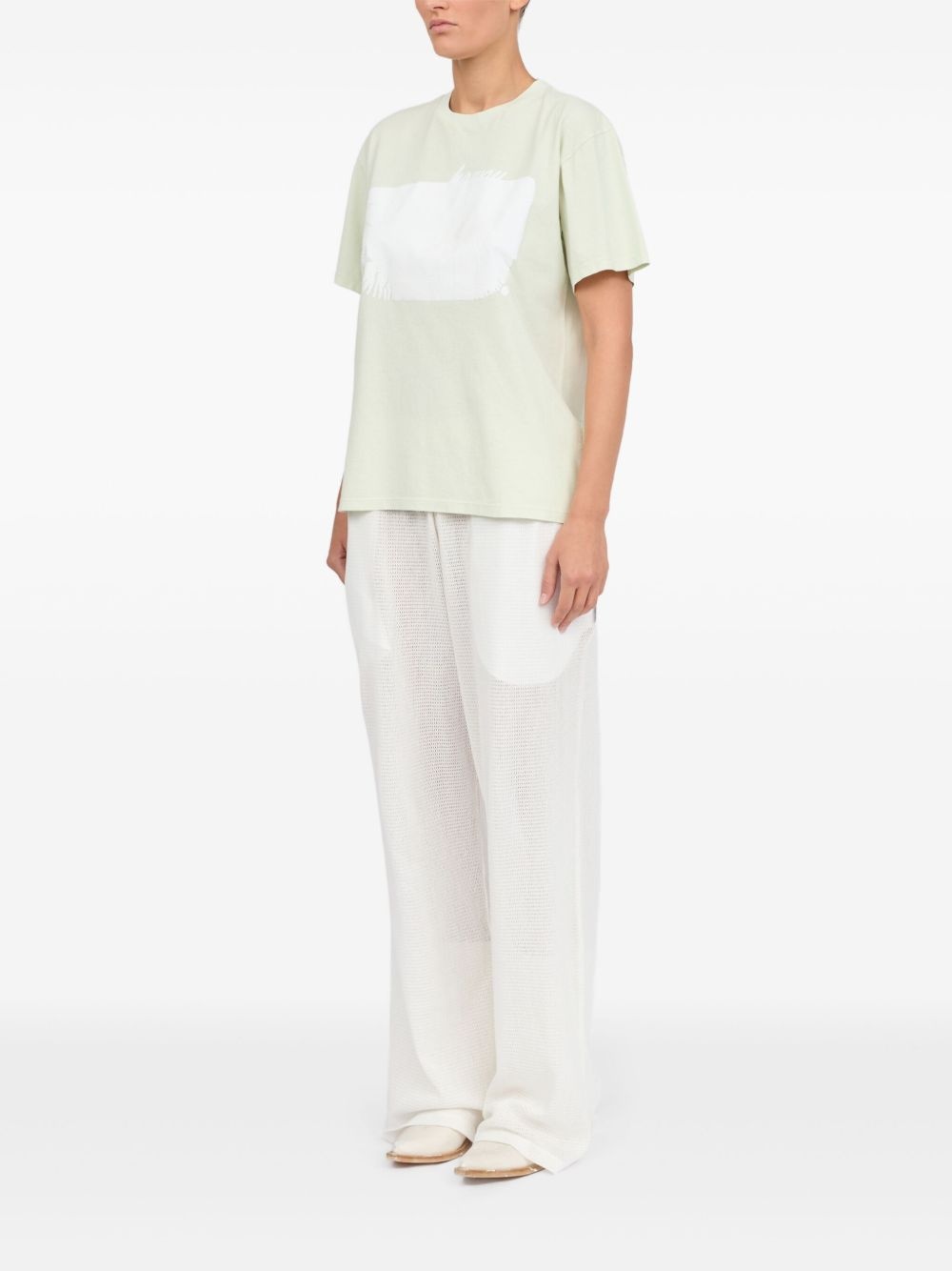 stamp-motif t-shirt - 4