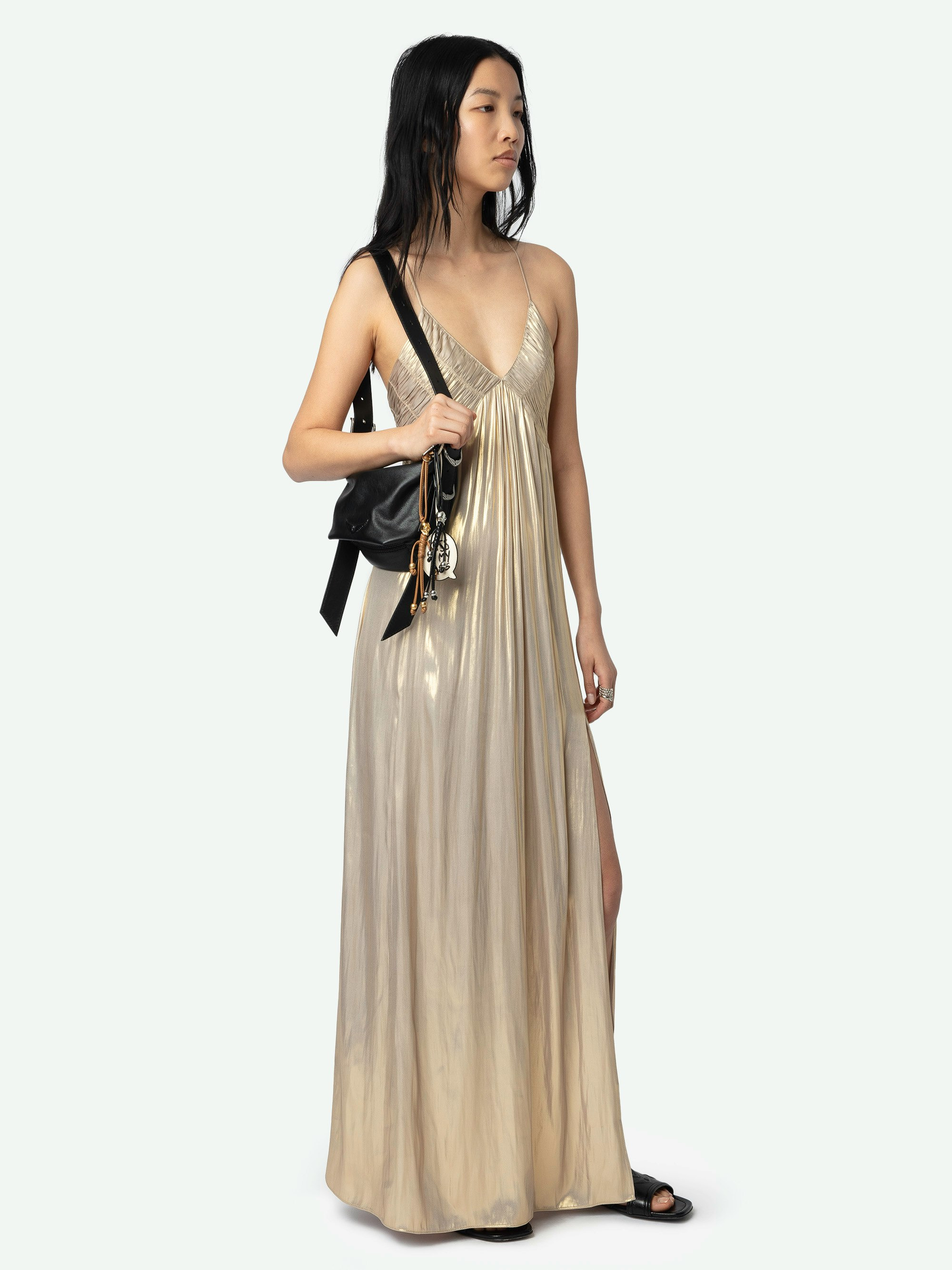 Rayonne Satin Dress - 5