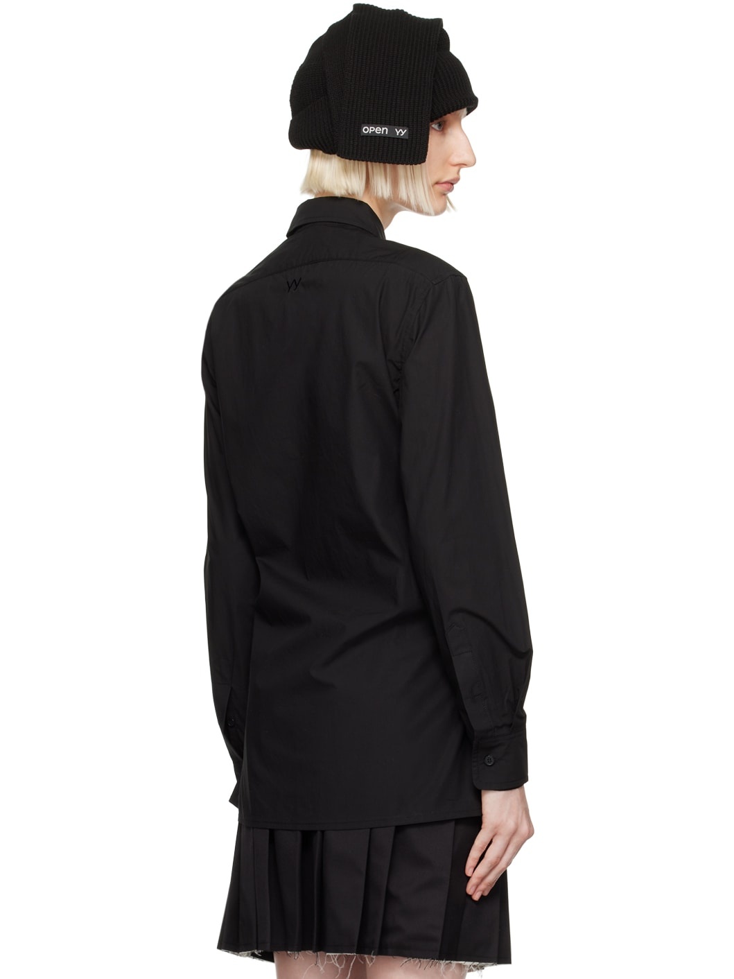Black Argyle Button Down Shirt - 3